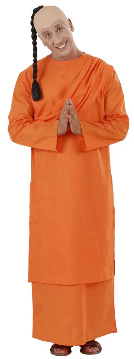 Disfraz de Monje Budista Naranja para Hombre Adultos Widmann